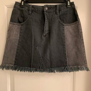 Two toned free people black skirt